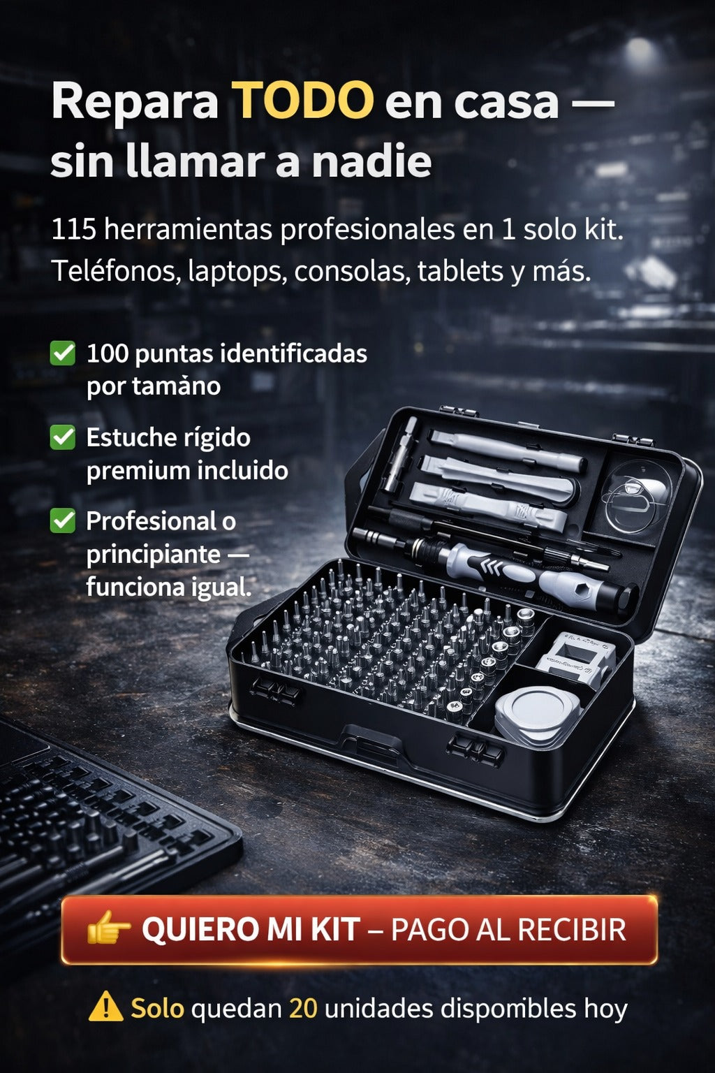 Herramientas precisas 115 en 1